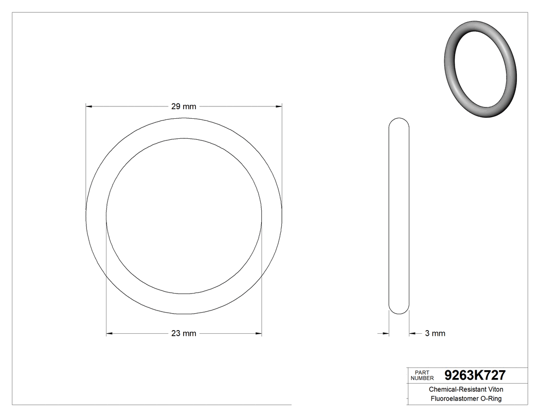 Technical drawing - 9263K727
